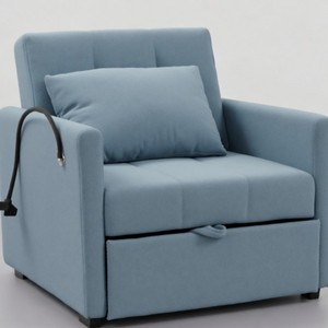 Canapé-<span class=keywords><strong>lit</strong></span> convertible multifonctionnel télescopique 2 <span class=keywords><strong>en</strong></span> 1, <span class=keywords><strong>lit</strong></span> simple ou double avec repose-pieds pour petits espaces - Product Image 2