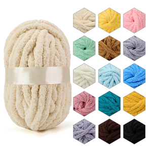Hilo Chenille Grueso de 3 mm, 100% Poliéster de Alta Resistencia con Patrón Teñido - Product Image 1