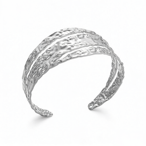 Amy Amy Vintage <b>Cuff</b> <b>Bracelet</b> B1030 <b>Silver</b> Plated Alloy Women's Fashion Jewelry - Product Image 3