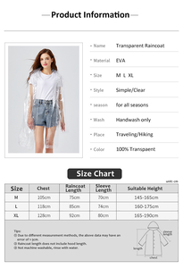 เสื้อกันฝนแบบมีฮู้ด ทนทาน ใช้ซ้ำได้ ผลิตจากวัสดุ EVA หนา 0.15 มม. พิมพ์โลโก้โฆษณาตามสั่ง สำหรับกิจกรรมกลางแจ้ง - Product Image 4