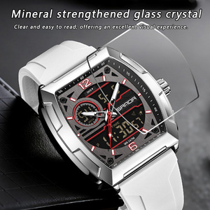 Reloj Deportivo Digital Sanda 6329 con Forma de Barril para Adolescentes, Multifuncional, Luminoso e Impermeable - Product Image 5