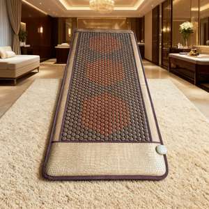 Best Verkopende Salon <span class=keywords><strong>Massage</strong></span> Ver Infrarood Verwarmingskussen Gezondheidszorg Hexagon Toermalijn Stenen Bed <span class=keywords><strong>Mat</strong></span> Thermische <span class=keywords><strong>Jade</strong></span> Matras - Product Image 4