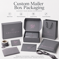 Boîte d'emballage de luxe en carton ondulé gris-noir E-flute écologique de qualité supérieure pour sacs à main et vêtements, idéale pour l'envoi promotionnel en gros