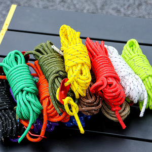 Tenda Kanopi Camping Luar Ruangan 4 Meter Panjang 4mm Tebal Reflektif Tahan Angin yang Dapat Disesuaikan dengan Tali Penahan Tenda Luar Ruangan yang Dapat Diikat - Product Image 3