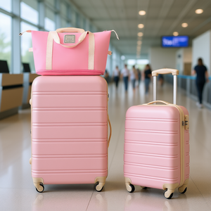 Juego de maletas rígidas ligeras Tera de 20 y 28 pulgadas con ruedas giratorias y candado TSA, maleta de viaje para mujeres y hombres - Product Image 2