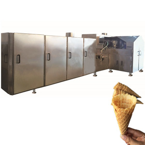 Máquina automática completa para hacer rollos pequeños, incluye mezcladora y horno para conos de huevo, gofres, conos de helado y palitos de oblea. - Product Image 4
