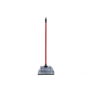 Recogedor - Recogedor metálico galvanizado con goma y mango, dimensiones 83 x 24 cm, ideal para recoger y canalizar residuos - Product Image 2