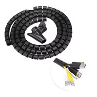 Protector de Cables en Espiral de PE Blanco y Negro de 14 mm, Precio de Fábrica