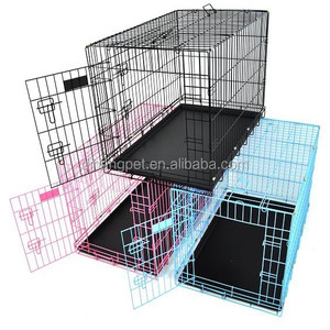 <span class=keywords><strong>Cage</strong></span> pour chien de grande taille en gros avec structure en fer et métal, plateau en plastique écologique pour chiens - Prix abordable - Product Image 1