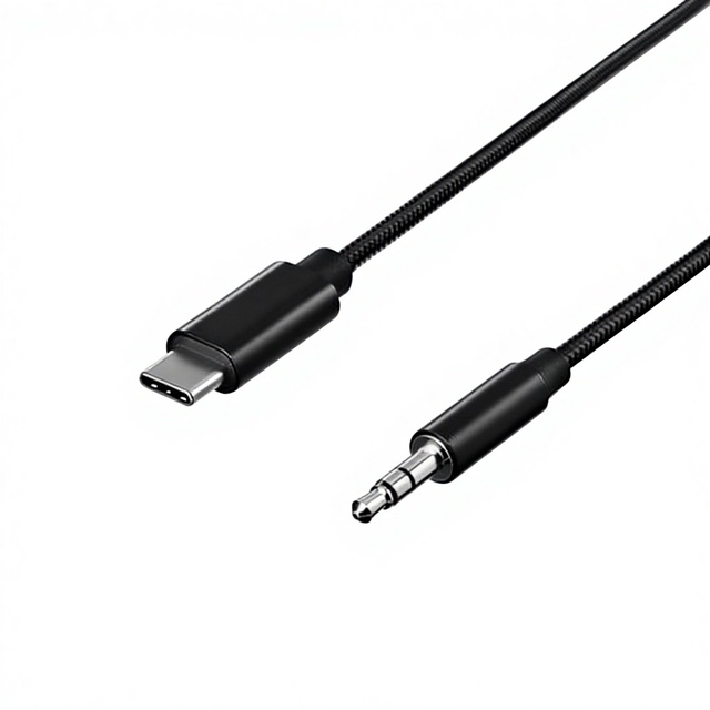 USB C to 3.5mm Audio Adapter Type C to Aux Headphone Male Cord Car Auxiliary Cable Compatible with Smart Phones, Tablets