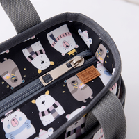 Tas Tote Multi Kantong Ukuran Sedang Bahan Komposit Sentuhan Lembut Lapisan TC Ukuran Kustom untuk Penggunaan Sehari-hari Kasual