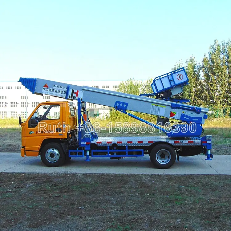 China furniture lift factory JIUHE brand construction lifter 36M ladder lift truck