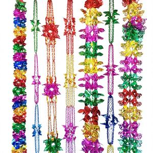 زينة معلقة للجنازات من البولي إيثيلين تيريفثالات الأبيض، متعددة الألوان بتصميم أوراق القيقب وقلب الخوخ وعباد الشمس - Product Image 1