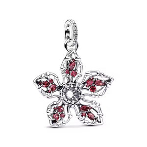 Set Gelang Perak Keluarga Pan Seri Cerita Aneh Manusia yang Makan Bunga Liontin Zirkon Personalisasi DIY Fashion Trendi - Product Image 5