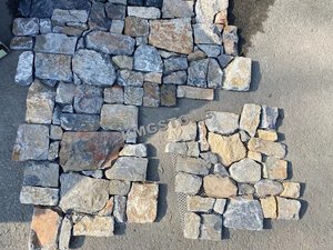 Thạch anh tự nhiên gờ đá góc kết hợp của màu nghiền đá màu xanh <span class=keywords><strong>Slate</strong></span> cho cảnh quan - Product Image 2