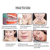 Alignement des dents en 3 étapes personnalisé correcteur orthodontique dentaire protège-dents pour dormir grincement des dents