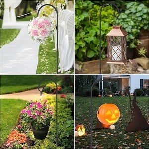 Crochets de berger pour lanternes, plantes suspendues, mangeoires à oiseaux, lumières solaires, bocaux Mason, décor de mariage 32 pouces - Product Image 6