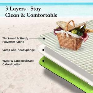 Manta de Picnic Impermeable, Ecológica y Reciclada, Portátil para Exteriores - Product Image 3