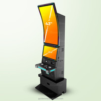 Mesin Game Layar Sentuh Lengkung 43+23.8" Gaya Baru Berbahan Metal Multi 8 in 1 Papan Game PC Permainan Ketangkasan