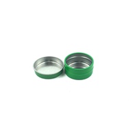 Scatola di latta rotonda mini da fabbrica, contenitore in metallo per alimenti, piccole scatole di latta rotonde per il confezionamento di balsamo per labbra, rossetto, campioni di cosmetici.
