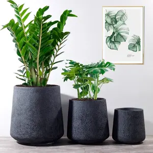 Simples Modern Flower Pots Plantadores Indoor Outdoor Clay Planter Vasos decorativos Home Garden