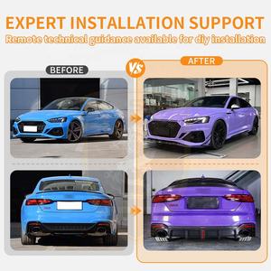Kit Carrozzeria per <span class=keywords><strong>Audi</strong></span> RS5 2019-2023 Stile KB in Fibra di Carbonio: Labbro Anteriore, Minigonne Laterali, Diffusore Posteriore, Spoiler Posteriore, Parti Auto - Product Image 2