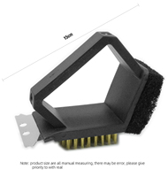 Brosse de nettoyage pour barbecue à poils en cuivre avec manche en PP, populaire et à prix abordable
