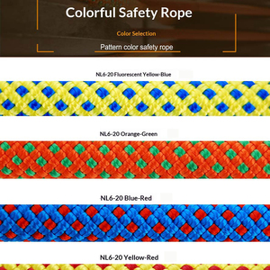 Cuerda de Trabajo de Poliéster HBC de 16 mm para Trabajos en Altura con Función de Descenso Rápido para Operaciones de Rescate y Seguridad, Cuerda de Seguridad de Alta Resistencia - Product Image 5
