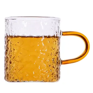 Trung Quốc thực hiện giá rẻ 100ml mini 6 cái hammber Glass Tea Cup Set Glass Tea Cup với xử lý