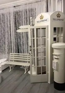 2024 gran oferta adorno estilo británico Rosa <span class=keywords><strong>Londres</strong></span> cabina telefónica modelo de cabina telefónica de <span class=keywords><strong>Londres</strong></span> para decoración al aire libre - Product Image 2