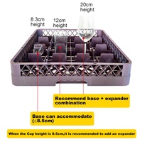 Panier de rangement en maille plastique pour tasses et verres de restaurant et d'hôtel, écologique, empilable, support de cuisine, panier de rangement pour tasses, direct usine
