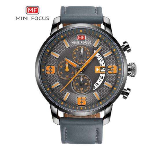MINI FOCUS MF0025G Sports Brand Luxury Watches Outdoor Casual Style Watch Luminous Leather Watch