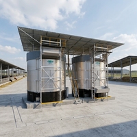 Modularer Erweiterbarer Kompostbehälter mit Verbindbaren Abschnitten zur Erhöhung der Farmkapazität