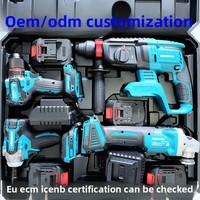 Ensemble d'outils électriques sans fil antidérapants pour l'entretien domestique avec étui de rangement portable inclus