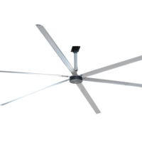 Industrieller Axialventilator 12ft Rotorblattdurchmesser 8000m/min Luftstrom 38dB Leise Dachmontage für Werkstätten, Sporthallen, Lagerhallen, Ausstellungsräume