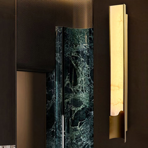<b>Wall</b> Lamp Natural Stone LED <b>Light</b> For Living Room Bedroom <b>Wall</b> Lighting Modern Minimalist Design E27 Bulb Base - Product Image 2