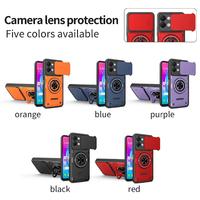 Coques de téléphone portable sportives avec anneau magnétique puissant et support coulissant pour appareil photo pour TECNO SPARK GO3 POP 20 40 Plus 4G GO POP8 2025 40C