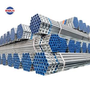 Tuyau d'acier doux galvanisé plongé à chaud de haute qualité BAOLAI <span class=keywords><strong>BS</strong></span> Standard ERW longueur de 6m DN100 pour des poteaux de réverbère - Product Image 3