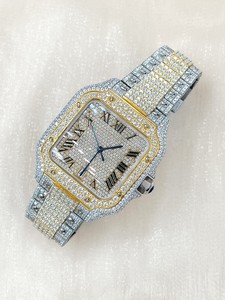 <span class=keywords><strong>Orologio</strong></span> Meccanico <span class=keywords><strong>Automatico</strong></span> con Moissanite VVS Premium, Quadrante Rettangolare, Cinturino in Acciaio Inossidabile, <span class=keywords><strong>Orologio</strong></span> di Lusso Firmato - Product Image 4