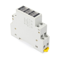 Voltmeter 3P Din indikator layar LED, pengukur voltase rel