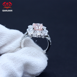 Benutzer definierte IGI-zertifizierte <span class=keywords><strong>Diamond</strong></span> Lab Grown <span class=keywords><strong>Ring</strong></span> 2 Karat VVS <span class=keywords><strong>Pink</strong></span> <span class=keywords><strong>Diamond</strong></span> 10 Karat Neueste Solid Gold <span class=keywords><strong>Ring</strong></span> Design für Frauen - Product Image 2