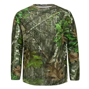 Quick Dry Tactical Camouflage T-shirt Men Outdoor Long Sleeve ringer Hunting Tops Combat T Shirts