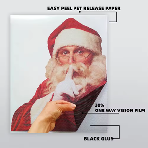 Autocollant de fenêtre en vinyle perforé imprimé UV Film personnalisé de protection de la vie privée à sens unique pour la publicité promotionnelle - Product Image 1