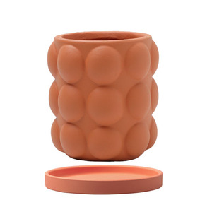 Balcon Moderne <span class=keywords><strong>Rond</strong></span> Épaissir Bonsaï Pots Pots En Terre Cuite Pour Plantes Durable En Céramique Succulente Planteur - Product Image 3