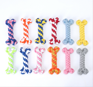 Giocattoli per Cani in Corda di Cotone Resistente, Giochi da Masticare per la Pulizia dei Denti, Giocattoli da Morso per Animali Domestici - Product Image 1