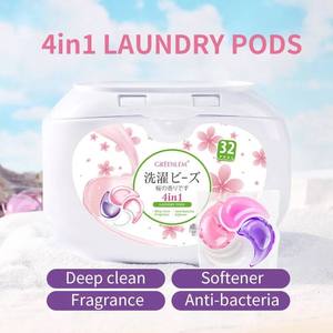 Greenlem Vente en gros/Marque privée Capsules de lessive écologiques jetables naturelles 4 en 1 à la fleur de cerisier Marque privée - Product Image 4