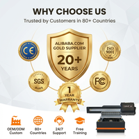 Mesin Printer UV Flatbed 6090 A1, Printer UV 3D Embossed untuk Pencetakan Akrilik, Kayu, Kaca, Logam, dan Pencetakan Kustom