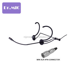Microphone <span class=keywords><strong>casque</strong></span> <span class=keywords><strong>filaire</strong></span> pliable couleur noire avec prise de type <span class=keywords><strong>audio</strong></span>-technica enseignement parlant microphone mains libres - Product Image 2
