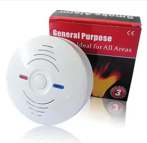 Copertura di plastica Convenzionale Fire Alarm Fotoelettrico Rivelatore di Fumo Cablata Rivelatore di Incendio Sensore di Allarme di Fumo