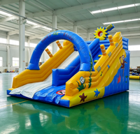 Château gonflable et combo de jeux gonflables commerciaux d'extérieur de qualité export